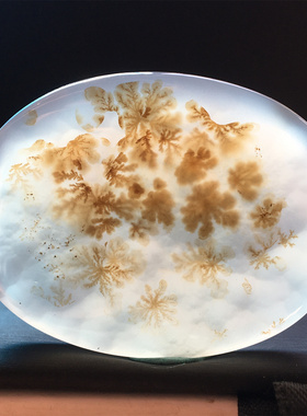马料海洋玉髓风景方牌吊坠