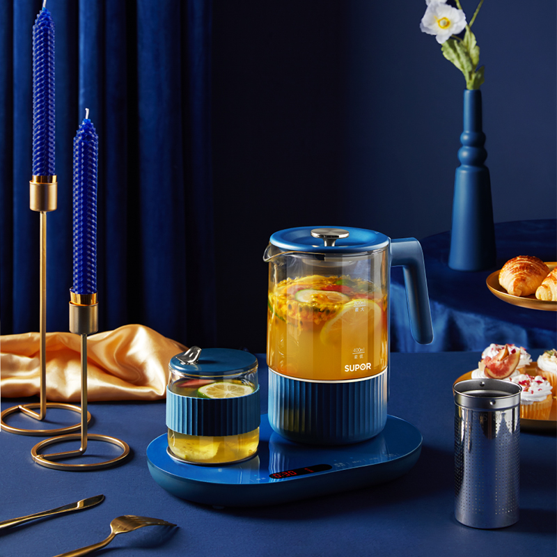 苏泊尔官方旗舰店苏泊尔养生壶家用多功能全自动小型玻璃煮茶器办公室组合式花茶壶1