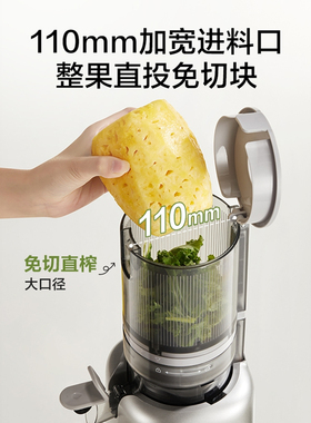 苏泊尔原汁机渣汁分离榨汁机家用大口径自动慢磨易清洗奶昔果汁机