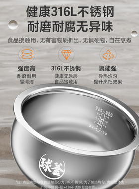 SUPOR苏泊尔24新款0涂层电饭煲