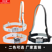 Security Belt Armed Band Off-duty External Belt Skew Cross Girdle Belt Thickened Black And White Optional Security Inner Belt