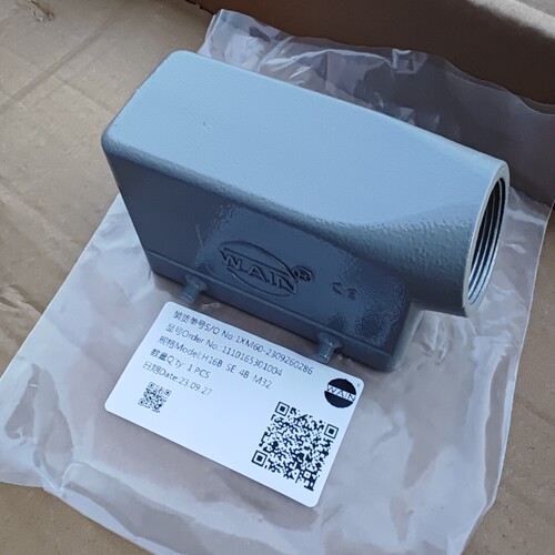 WAIN连接器H16B-SE-4B-PG21唯恩M25/M32四耳上壳1110165301004 - 图3