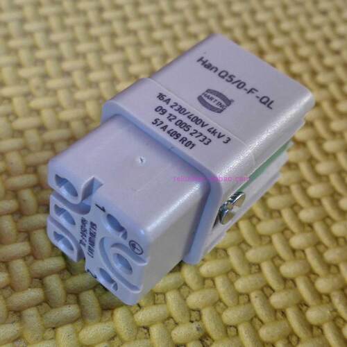 ABB机器人KUKA电源插头HAN-Q5/0-F-QL六芯X31连接器16A250V母弯头 - 图2