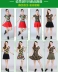 Yunshang Yang Liping Cotton Square Dance Mới Váy ngắn Đặt hoa mùa hè Ngụy trang Thủy thủ Dance Dance Square Dance Trang phục - Khiêu vũ / Thể dục nhịp điệu / Thể dục dụng cụ