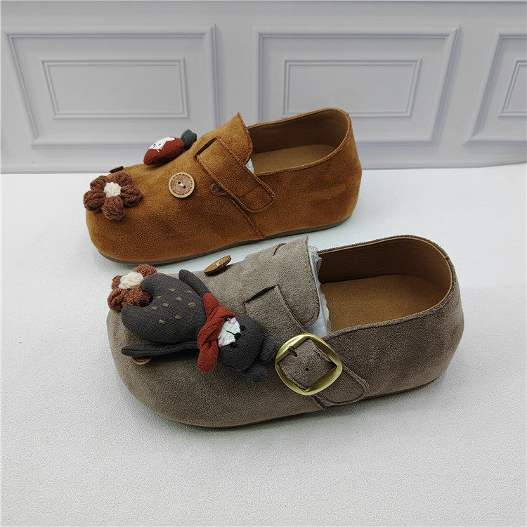 26春季内增高可爱风花朵勃肯鞋女圆头搭扣平底单鞋舒适豆豆鞋女,淘宝优惠券,粉丝福利购,淘宝优惠卷