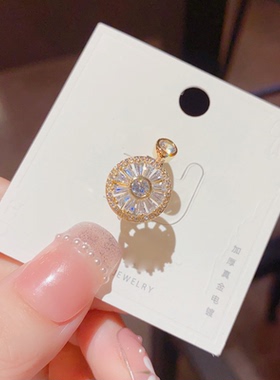 日韩几何圆形转动可旋转食指戒指女小众轻奢个性时尚开口装饰品潮