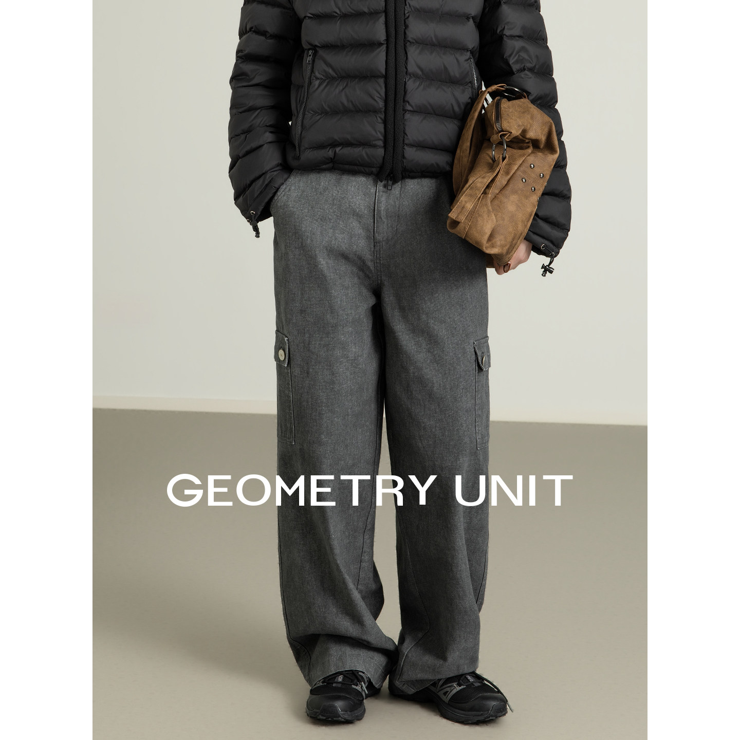 几何单元美式复古水洗多口袋休闲工装裤时尚新款宽松纯棉阔腿裤子,淘宝优惠券,粉丝福利购,淘宝优惠卷