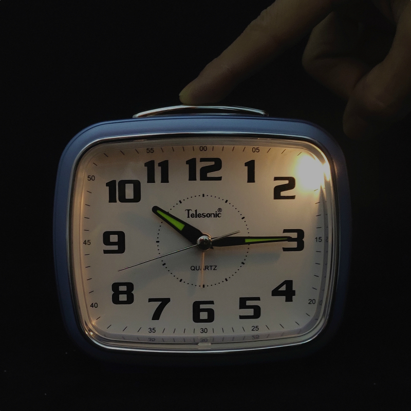 天王星闹钟学生高中老人专用静音简约机械石英钟桌面钟表时钟座钟 - 图2