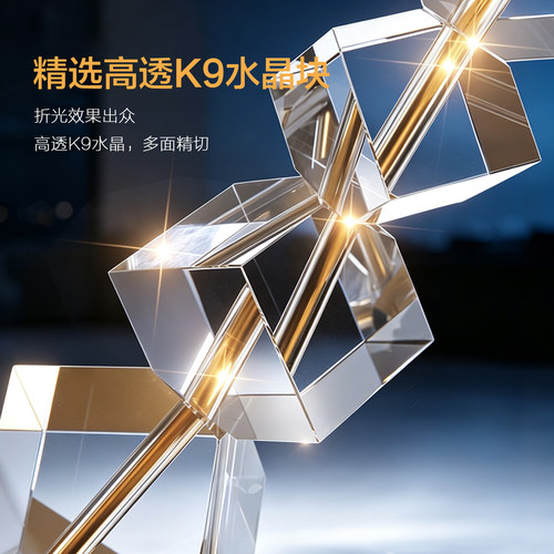 台灯床头灯轻奢水晶ins少女北欧创意网红主卧室美式简约现代客厅 - 图2