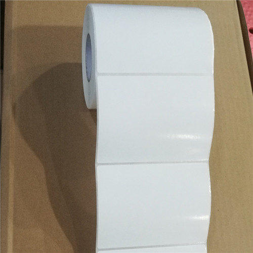 热卖彩色白色红色绿色黄色蓝色粉紫色标签纸100X80铜版不干胶纸G500U H8 ZD888CR  X1i ZT210 ZT230条码贴纸 - 图1