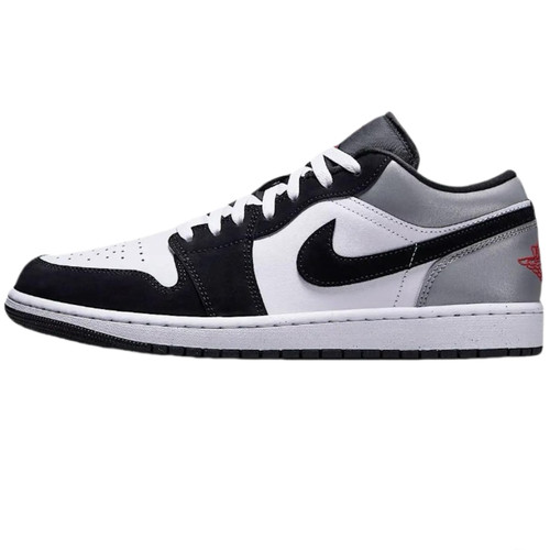 JORDAN Air Jordan 1 黑白 低帮 防滑耐磨 复古篮球鞋HF3148-106 - 图3