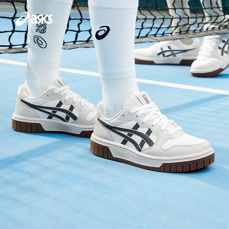 ASICS亚瑟士板鞋COURT MZ 2.0情侣款时尚厚底休闲鞋1203A405-102
