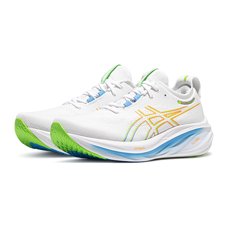 ASICS亚瑟士跑鞋男GEL-NIMBUS 26缓震回弹透气运动鞋1011B794-100 - 图2