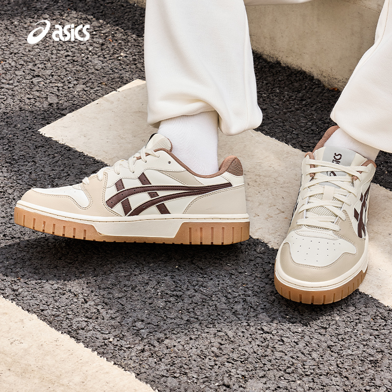 ASICS亚瑟士板鞋COURT MZ 2.0情侣款时尚厚底休闲鞋1203A405-102