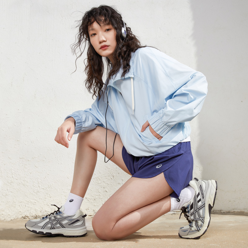 ASICS亚瑟士跑鞋女GEL-VENTURE 6复古奶灰老爹运动鞋1012B359-103-图0