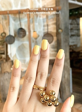 极繁主义金色开口戒高级感套组