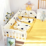 Кроватка, хлопковые съёмные бортики, хлопковое детское покрывало для приставной кровати, защита от столкновений