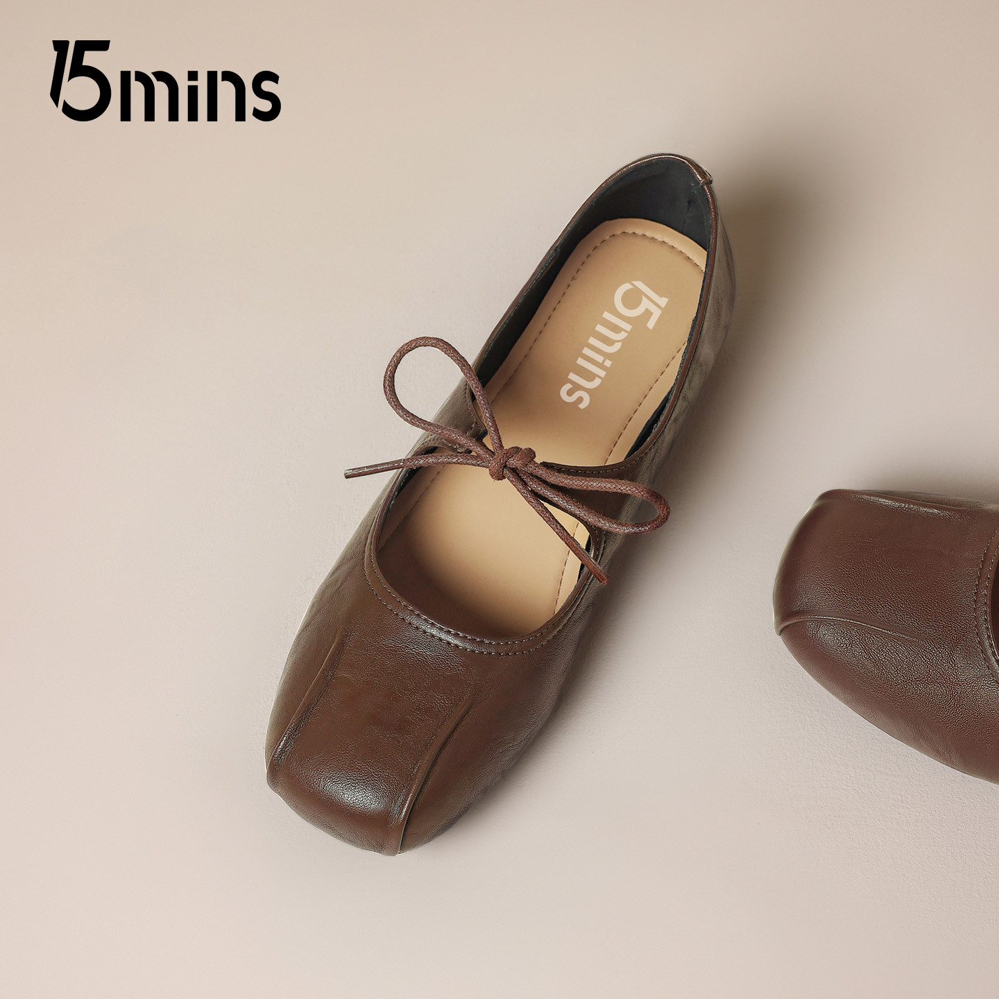 15mins法式优雅玛丽珍鞋女2026新款春季蝴蝶结软底小皮鞋浅口单鞋,淘宝优惠券,粉丝福利购,淘宝优惠卷