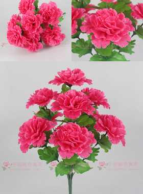 仿真祭祀盆栽摆放塑料花