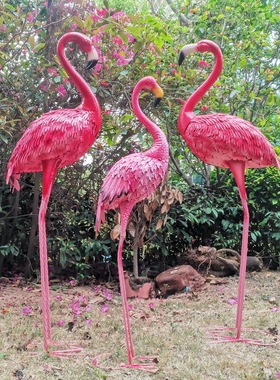 乔迁婚庆橱窗样板房火烈鸟摆件