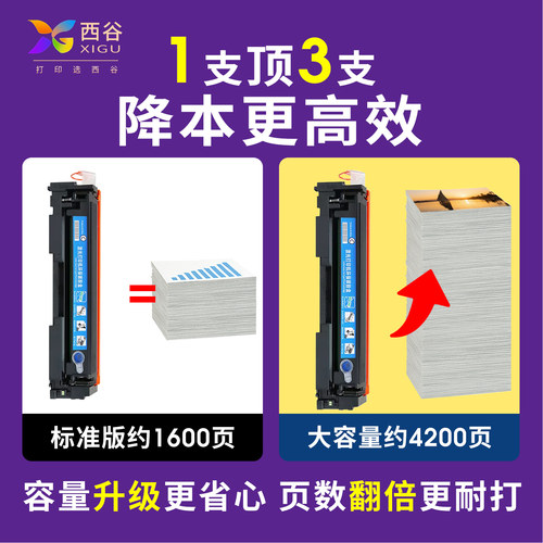 顺丰速发西谷适用惠普M154A硒鼓M180N/M181FW硒鼓 CF510A/CF530A 204A/205A彩粉套装154a｜高清打印 稳定输出 - 图2