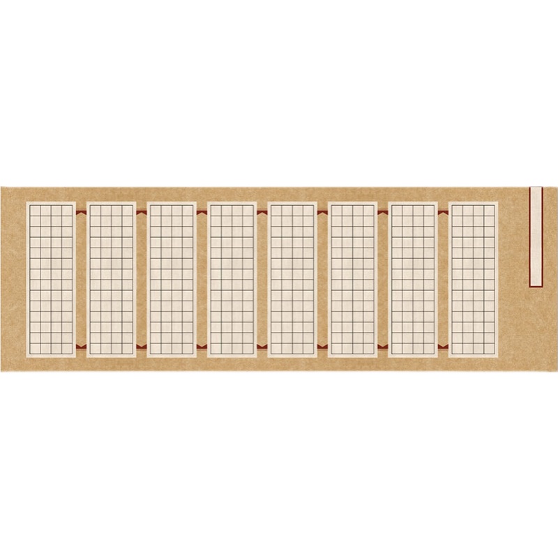 大幅硬笔书法作品纸古风钢笔方格创作成人小学生比赛专用纸长卷