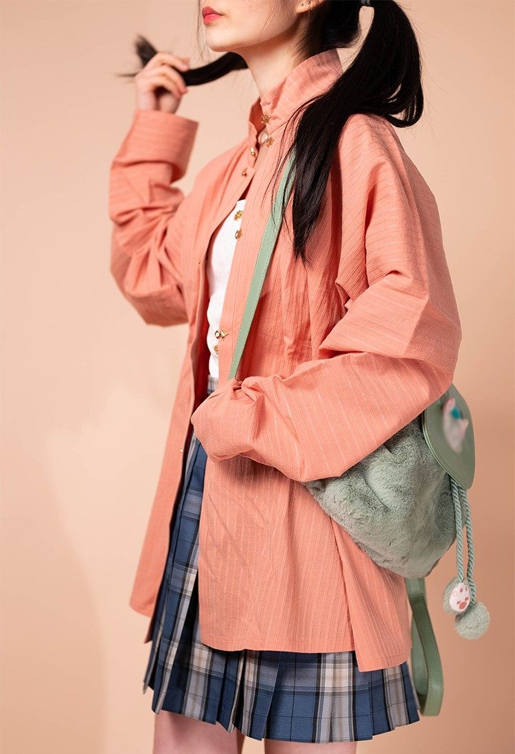 【明】美人错 凤翥斋彩色纯棉金银丝立领窄袖衫明制汉服纯棉通勤,淘宝优惠券,粉丝福利购,淘宝优惠卷