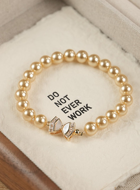 戴拉高级感施家仿珍珠项链手链