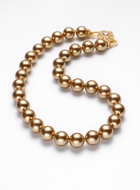 戴拉高级感深咖色美拉德风项链