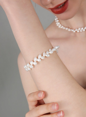 时尚气质高级淡水珍珠项链手链