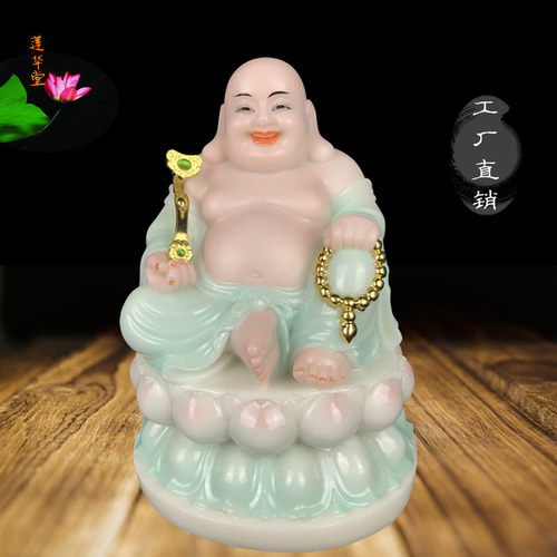 观音佛像全堂佛地藏释迦佛弥勒菩萨家用客厅佛堂桌面汉白玉石摆件 - 图3