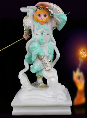 树脂美猴王孙行者神像汉白玉