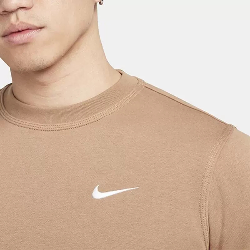 正品Nike/耐克上衣男子加绒保暖圆领套头运动休闲卫衣 916609-258