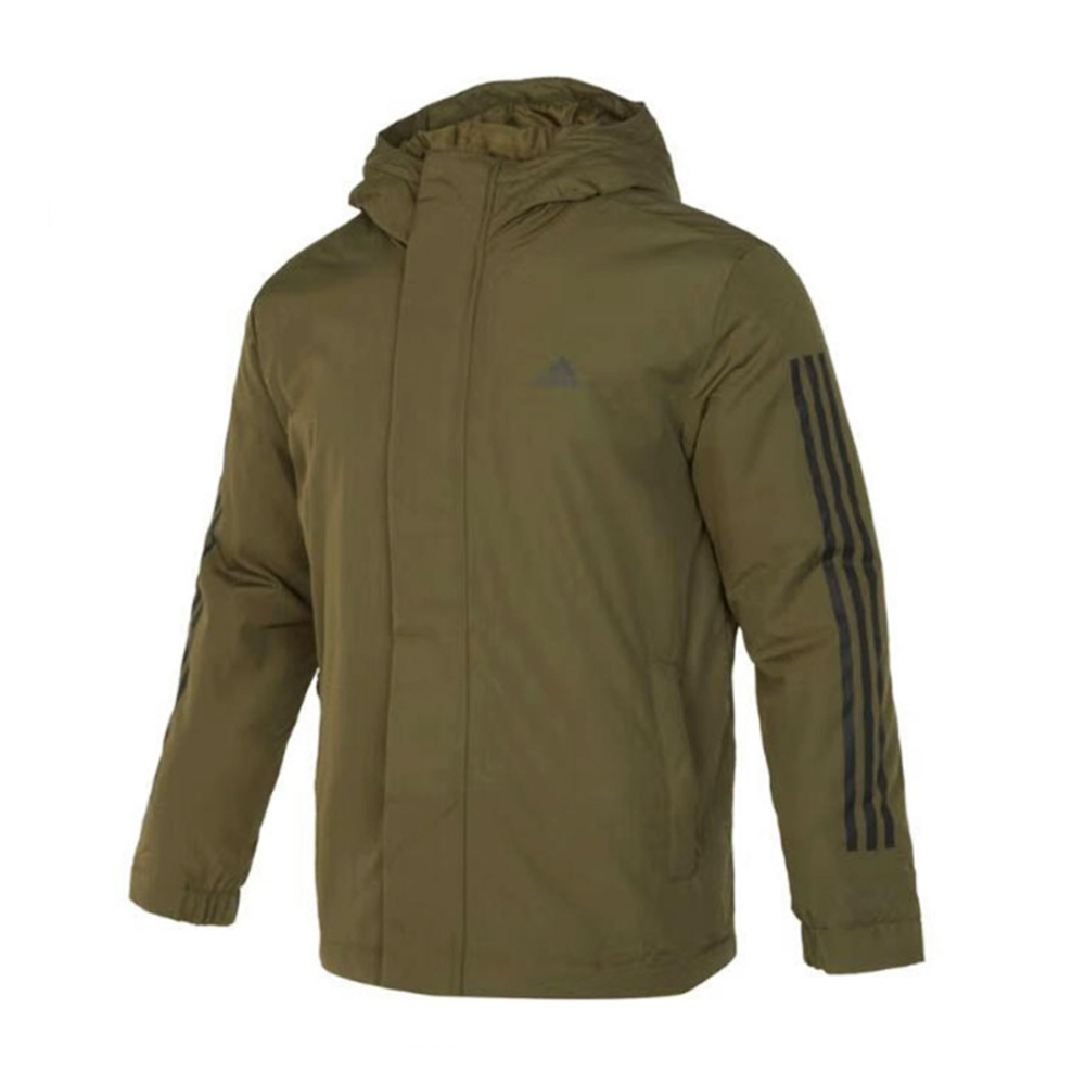 正品adidas/阿迪达斯男子新款棉服夹克保暖运动连帽外套IP2535 - 图3