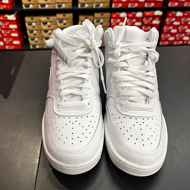 正品NIKE耐克女Court Vision Mid运动高帮皮质耐磨休闲板鞋CD5436,淘宝优惠券,粉丝福利购,淘宝优惠卷