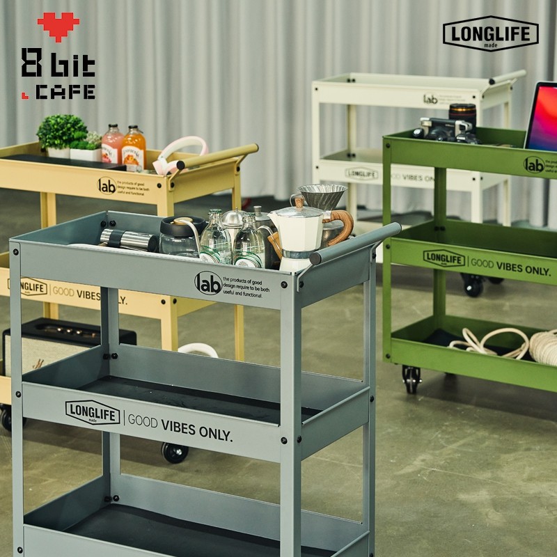 longlife小推车工业风轻奢收纳咖啡厅客厅绿植书本零食移动置物架,淘宝优惠券,粉丝福利购,淘宝优惠卷