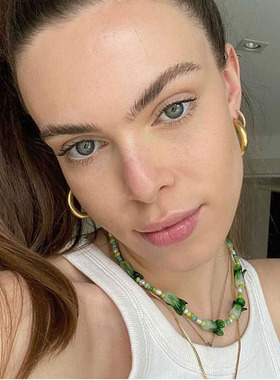 choker欧美蔬菜小众短款淡水珍珠