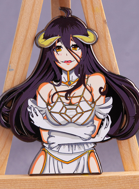 不死者之王Overlord 雅儿贝德徽章胸针动漫绅士ins 魔术贴 冰箱贴