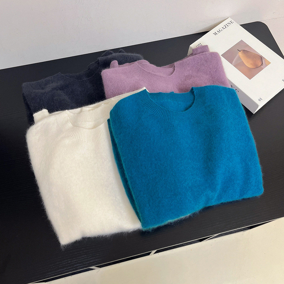 山羊绒羊毛拉绒~软糯亲肤圆领套头毛衣女秋冬新款针织衫保暖上衣,淘宝优惠券,粉丝福利购,淘宝优惠卷