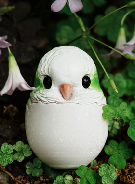 原创不倒翁鹦鹉系列和尚周边手办模型潮玩摆件 模玩模了捣捣蛋