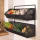 Door wall storage rack bedside storage rack wall hanging wall storage basket without punching hanging basket dormitory double-layer rack