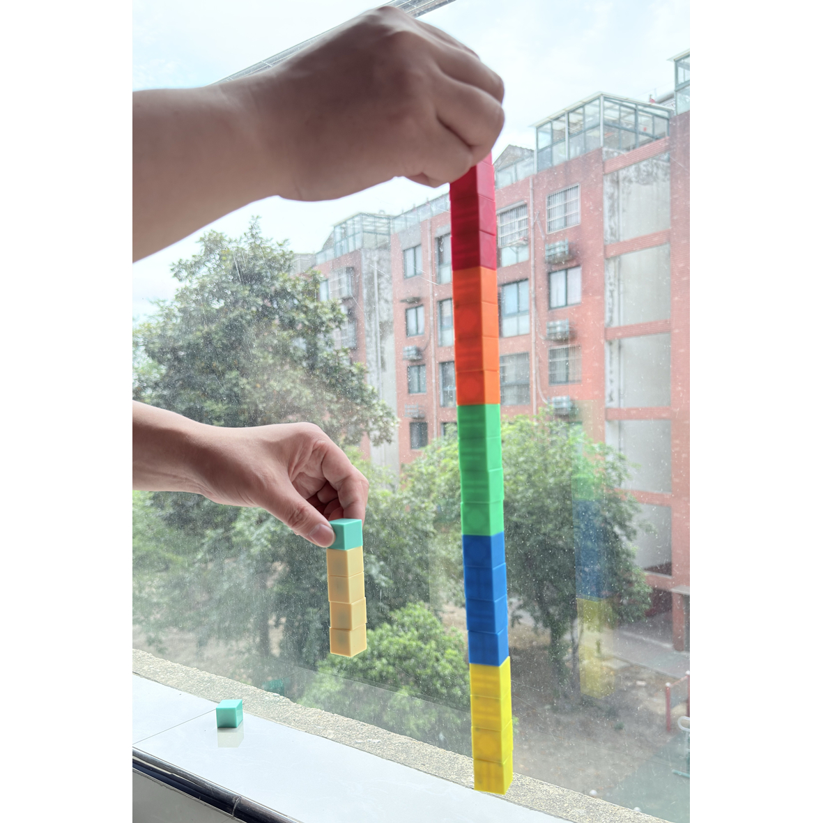 数学教具六面磁正方体积木磁力方块立体空间思维几何模型益智玩具 - 图0