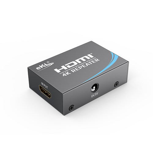EKL-HA  hdmi延长器高清视频传输 hdmi母对母接头 HDMI信号放大器中继器30米 非网线延长 支持超清4K 带电源 - 图1