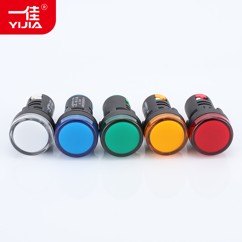 一佳开孔22MM高亮度电源工作指示灯LAD16-22DSLED信号灯12v24v220 - 图1