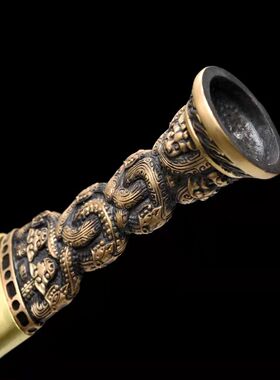 厂家直销黄铜越王剑勾践剑春秋战国一体宝剑工艺品摆件收藏未开刃