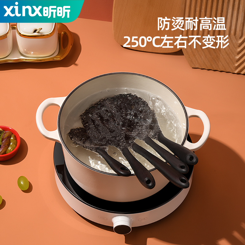 硅胶锅铲不粘锅专用炒菜铲子厨具家用炒勺汤勺套装食品级耐高温