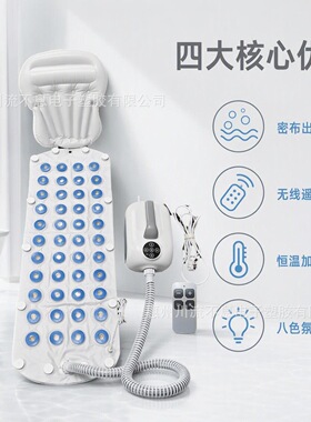 跨境家用静音炫彩灯光冲浪按摩浴垫spa浴缸水疗机全身气泡按摩