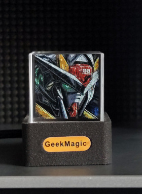 GeekMagic 新潮迷你透明WiFi天气时钟创意礼物桌面摆件显示器