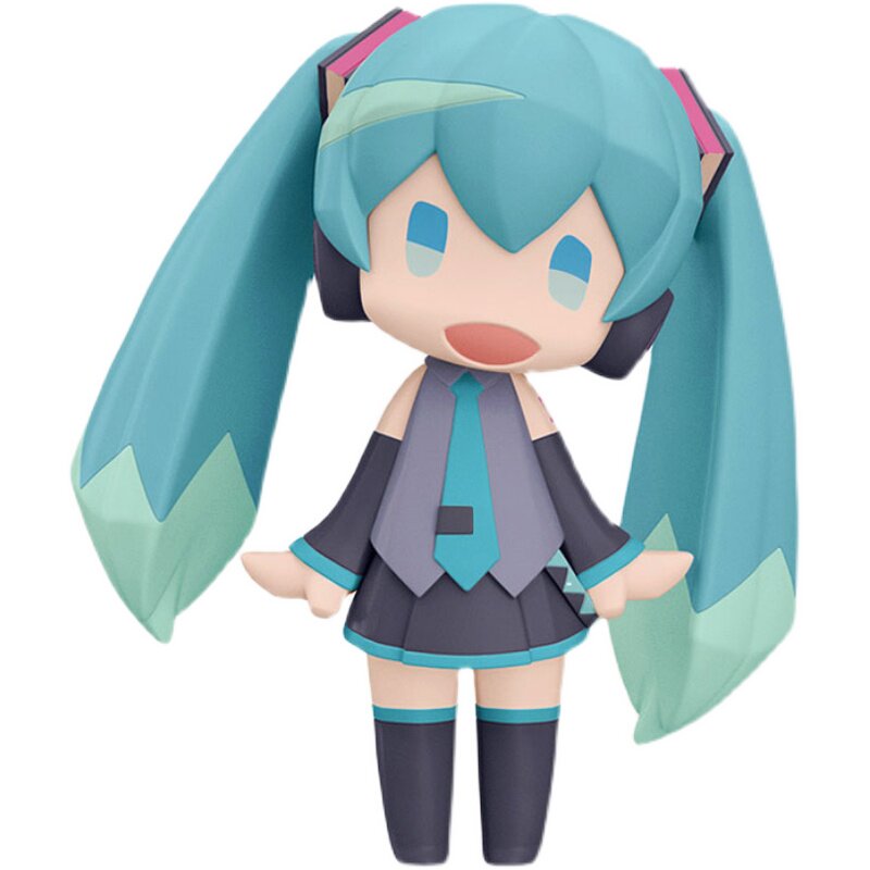 初音未来官方正版联名Q版歪头手办动漫周边V家miku像素化可动摆件