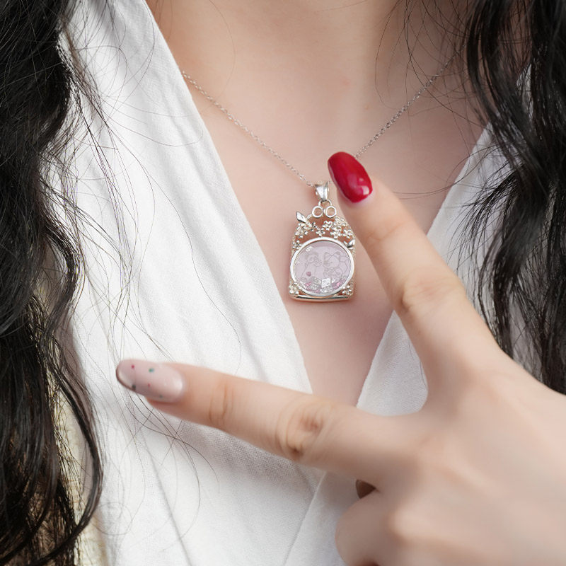 天官赐福正版联名摇摇乐项链国漫周边谢怜花城学生时尚吊坠银饰品,淘宝优惠券,粉丝福利购,淘宝优惠卷